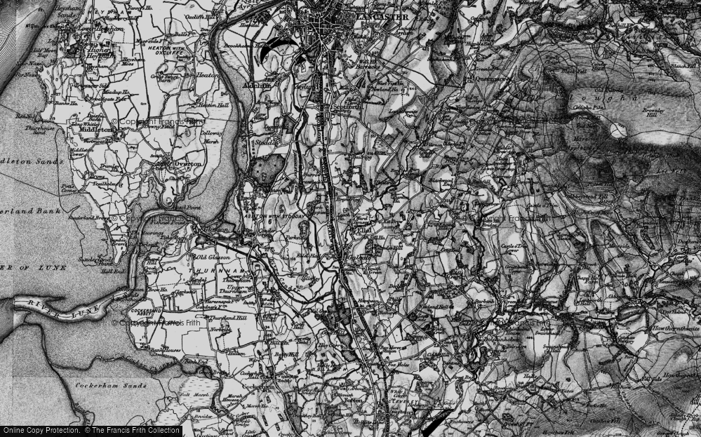 Old Map of Ellel, 1898 in 1898