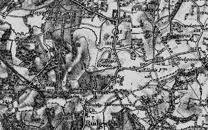 Old map of Ellen's Green in 1896