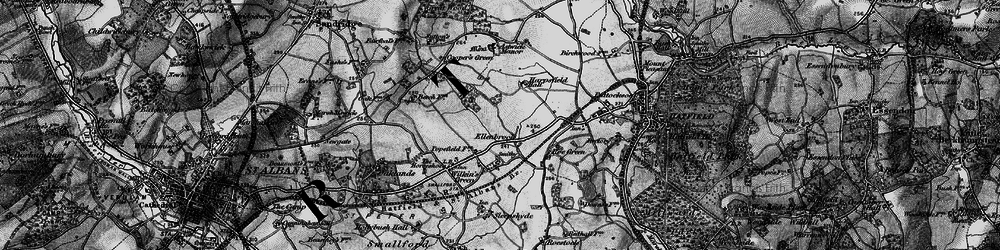 Old map of Ellenbrook in 1896