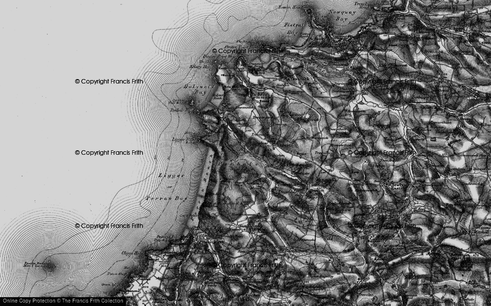 Old Map of Ellenglaze, 1895 in 1895