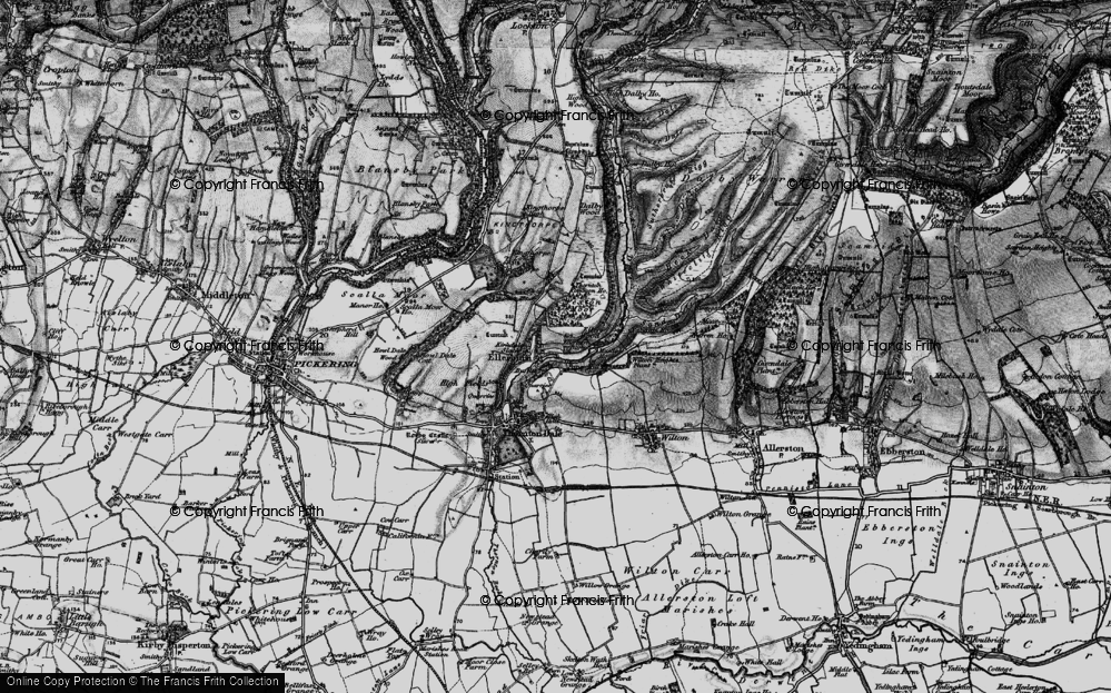 Old Map of Ellerburn, 1898 in 1898