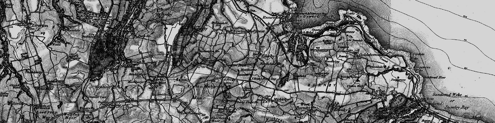 Old map of Ellerby in 1898