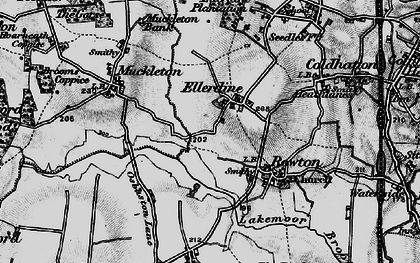 Old map of Ellerdine in 1899