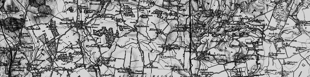 Old map of Ellerdine in 1899