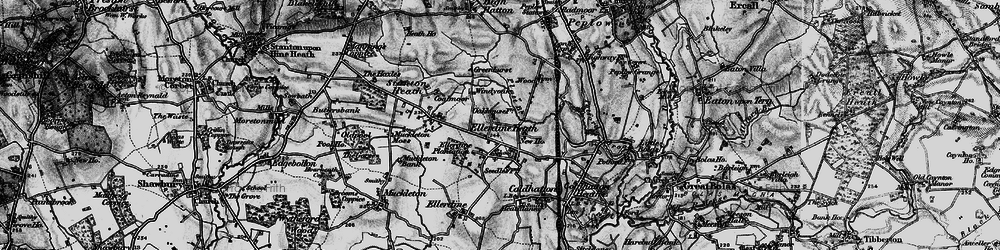 Old map of Windy Oak in 1899