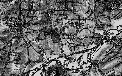 Old map of Ellerhayes in 1898