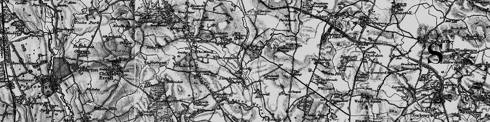 Old map of Ellerton in 1897
