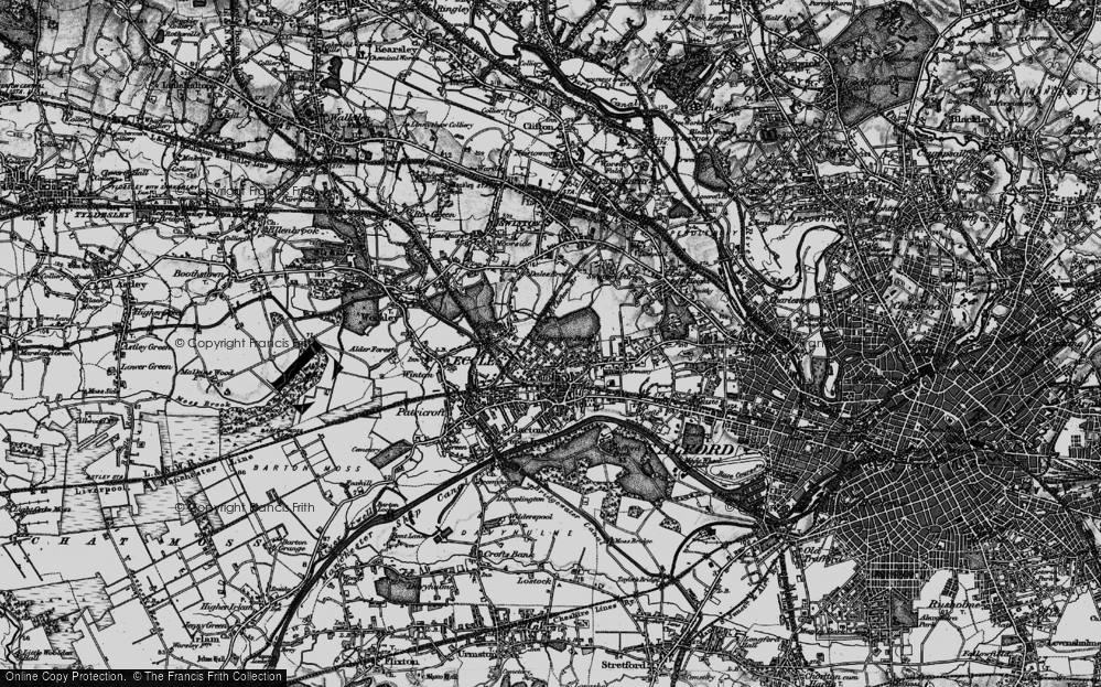 Old Map of Ellesmere Park, 1896 in 1896