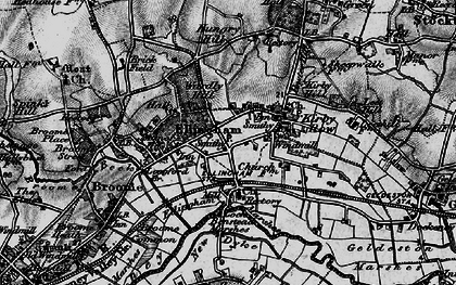 Old map of Ellingham in 1898