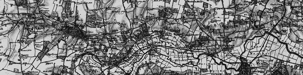Old map of Benstead Marshes in 1898