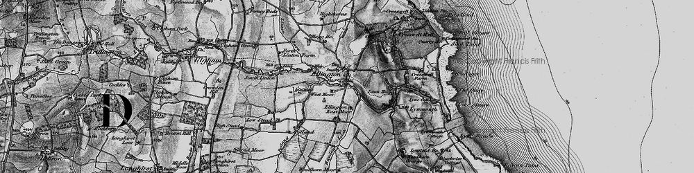 Old map of Ellington in 1897
