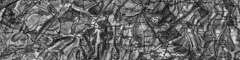 Old map of White Hill in 1895