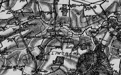 Old map of Ellough in 1898