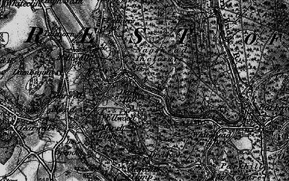 Old map of Ellwood in 1896