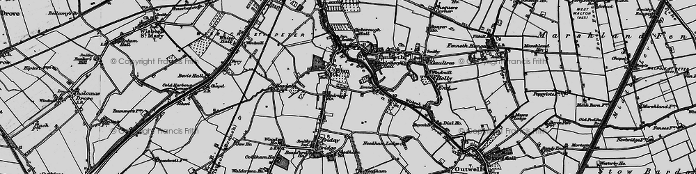 Old map of Elm in 1898