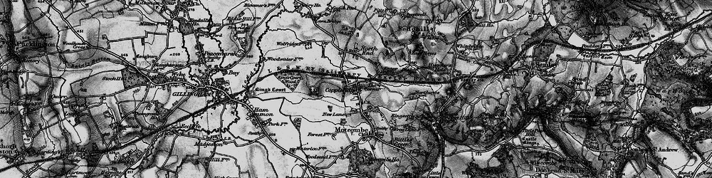 Old map of Elm Hill in 1898