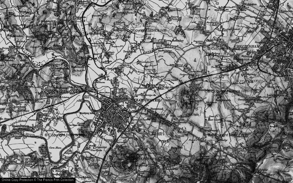 Old Map of Elmbridge, 1896 in 1896