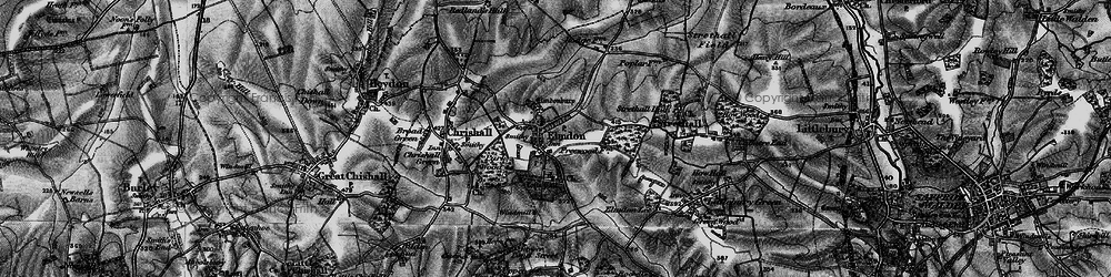 Old map of Elmdon in 1896