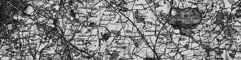 Old map of Birmingham International Sta in 1899
