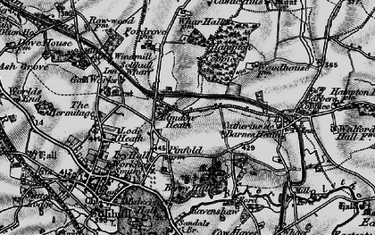 Old map of Elmdon Heath in 1899