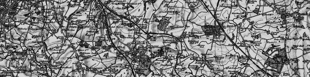 Old map of Elmdon Heath in 1899