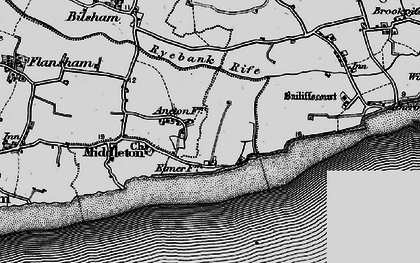 Old map of Elmer in 1895