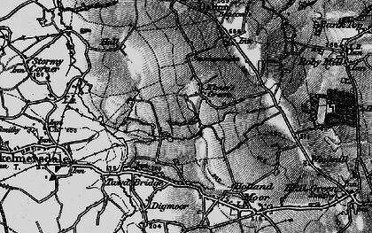 Old map of Elmers Green in 1896