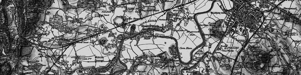 Old map of Elmore Back in 1896