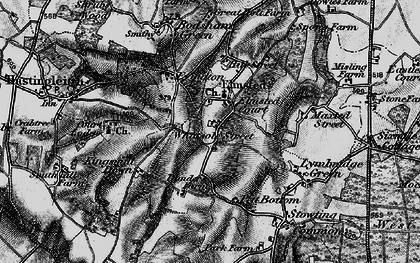 Old map of Elmsted in 1895