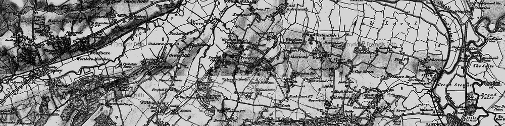 Old map of Elmstone in 1895