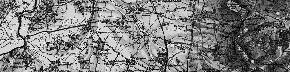 Old map of Elmstone Hardwicke in 1896