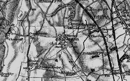 Old map of Elmton in 1896
