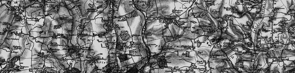 Old map of Elsenham Sta in 1895