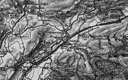 Old map of Burwen Cas in 1898
