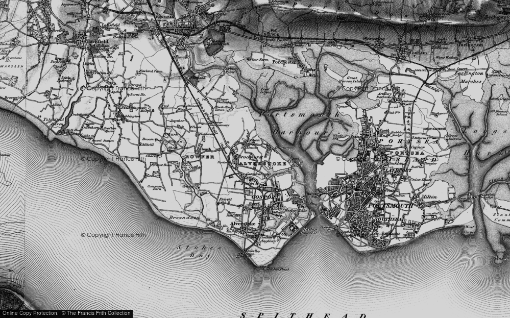 Old Map of Elson, 1895 in 1895