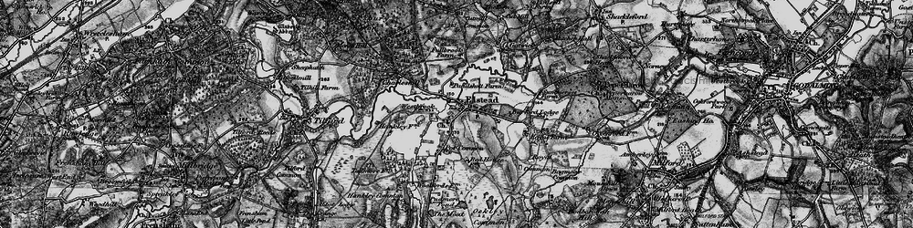 Old map of Elstead in 1895