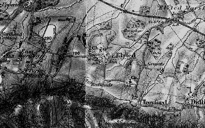 Old map of Elsted in 1895