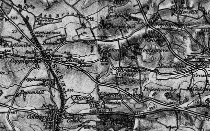 Old map of Brandirons Corner in 1898