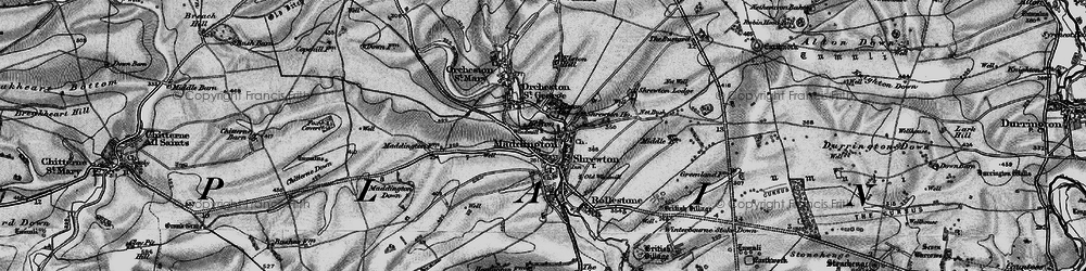 Old map of Elston in 1898