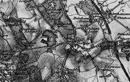 Old map of Aldenham Country Park in 1896