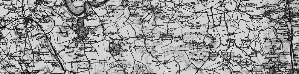 Old map of Elswick in 1896