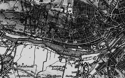 Old map of Elswick in 1898