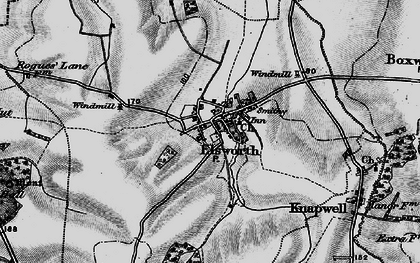 Old map of Elsworth in 1898