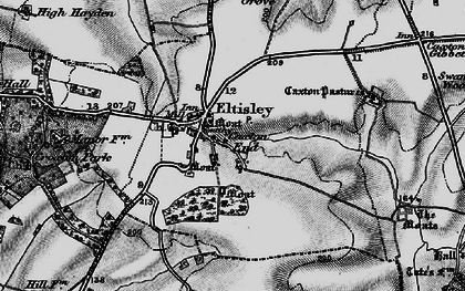 Old map of Eltisley in 1898