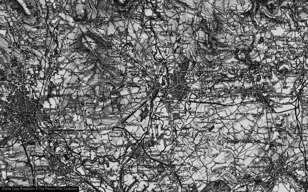Old Map of Elton, 1896 in 1896