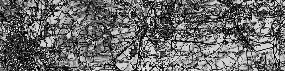 Old map of Elton in 1896