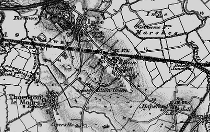Old map of Elton in 1896