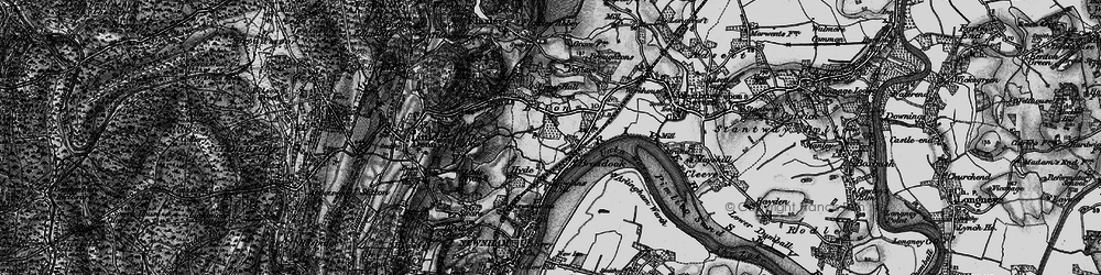 Old map of Elton in 1896