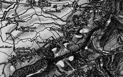 Old map of Bowburnet in 1899