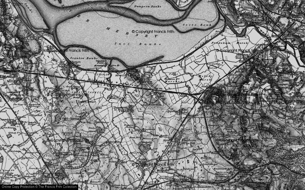 Old Map of Elton Green, 1896 in 1896